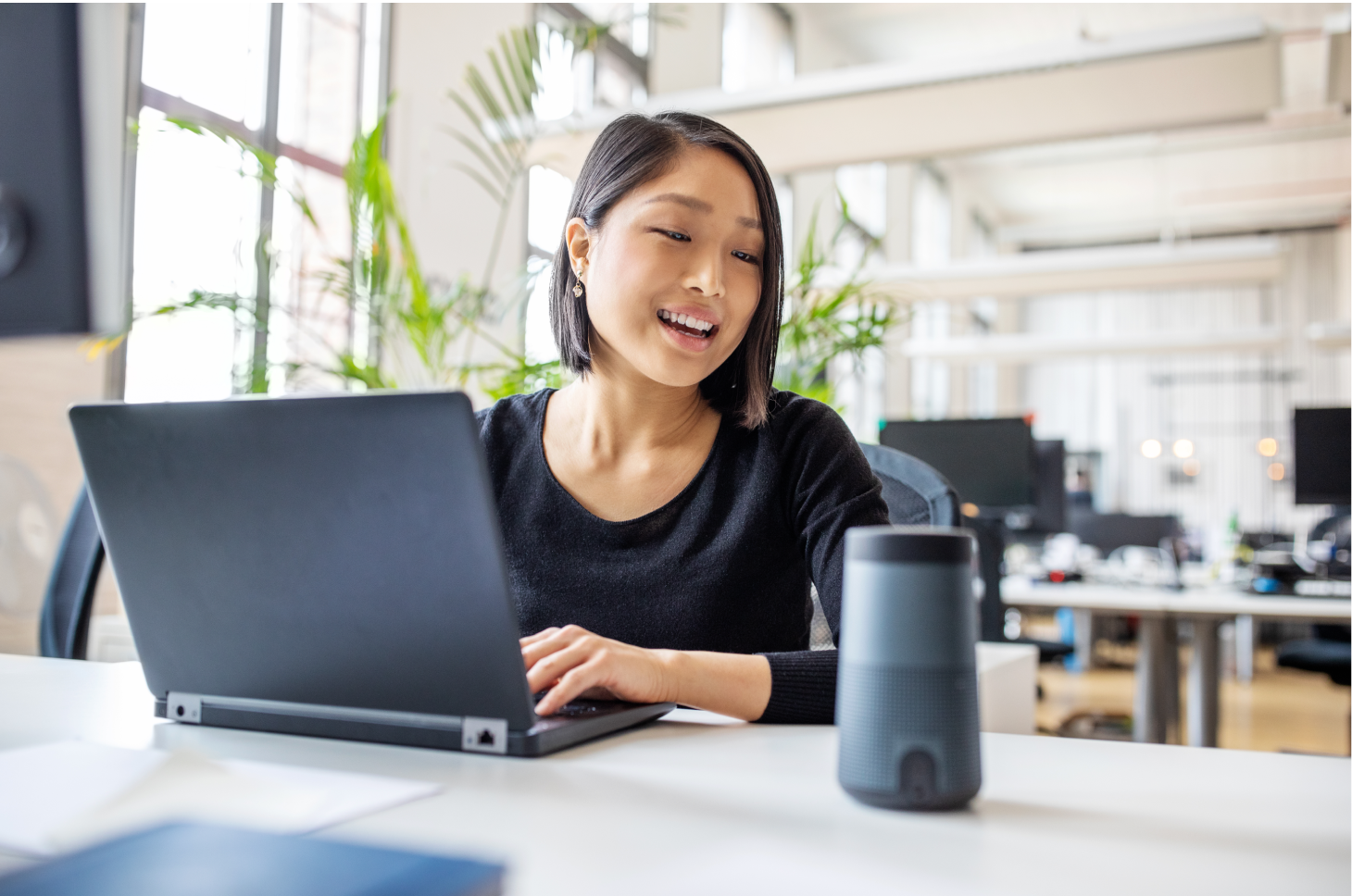 Image of a girl with a laptop